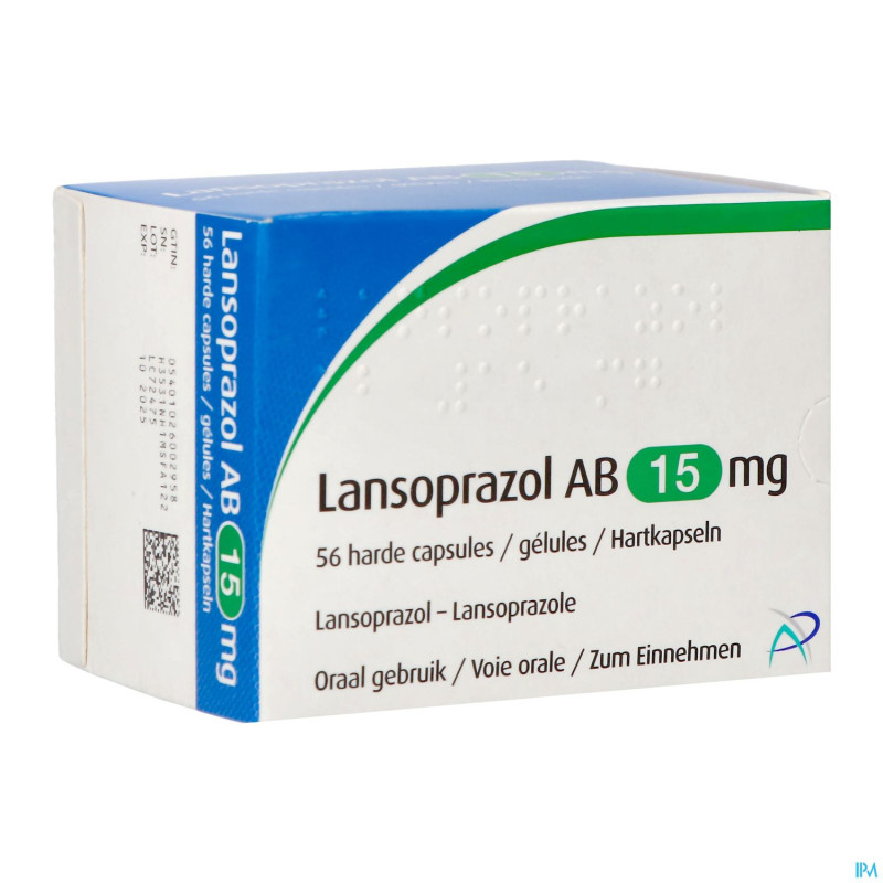 Lansoprazol ab 15mg caps 56 x 15mg