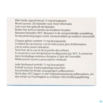 Lansoprazol ab 15mg caps 56 x 15mg