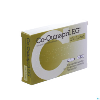 Co quinapril eg 20 mg comp 28 x 20 mg/12,5 mg