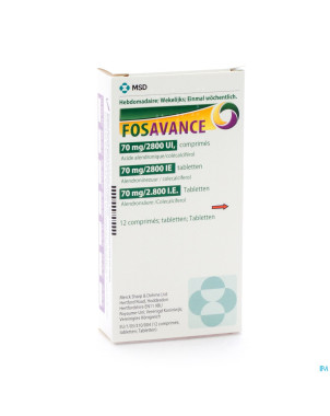 Fosavance tabl 12 - 70 mg /2800 ui
