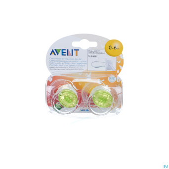 Philips avent sucettes transparent silicone 3-6m 2