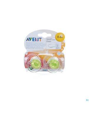 Philips avent sucettes transparent silicone 3-6m 2