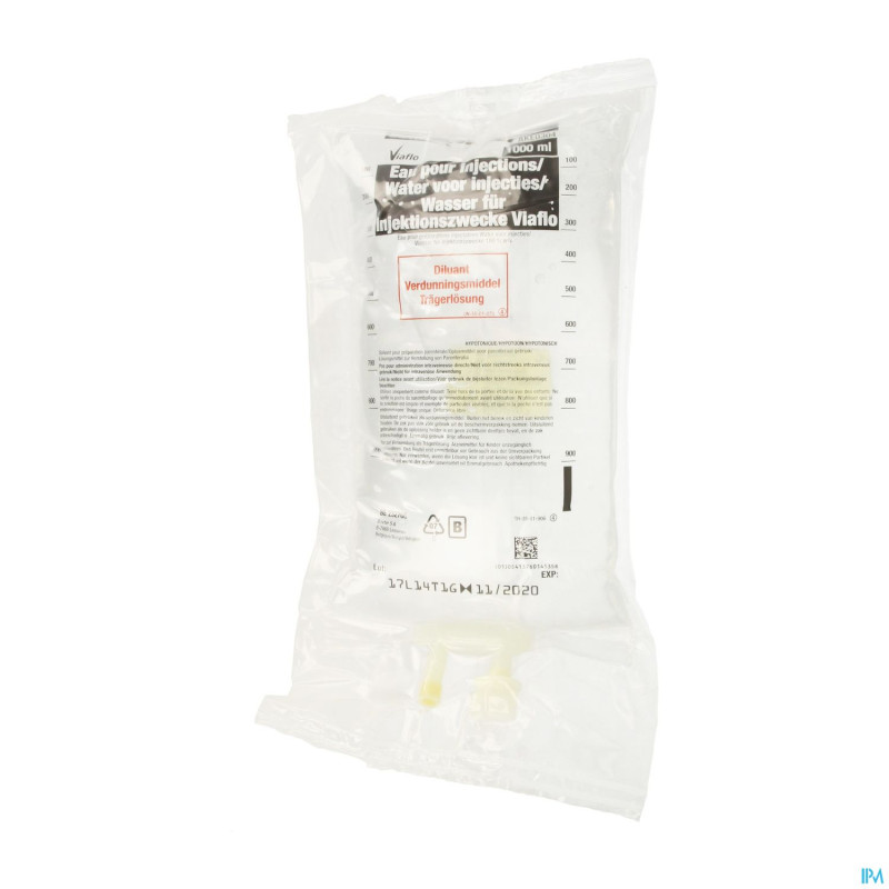 Bx eau pr preparat inj viaflo 1000ml sol iv viaflo