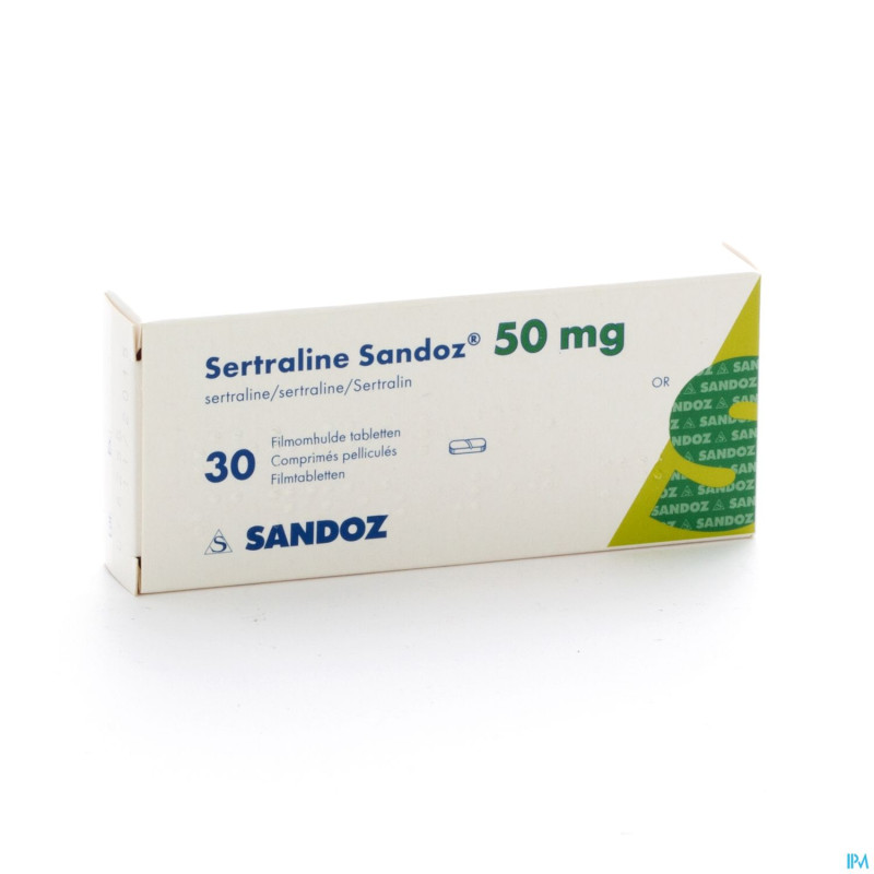 Sertraline sandoz comp  30 x  50 mg