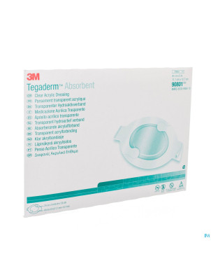 Tegaderm 3m absorb.transp ster 11,1x12,7cm 5 90801