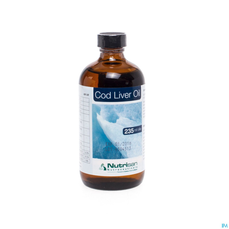 Cod liver oil (old world icelandic) 235ml nutrisan