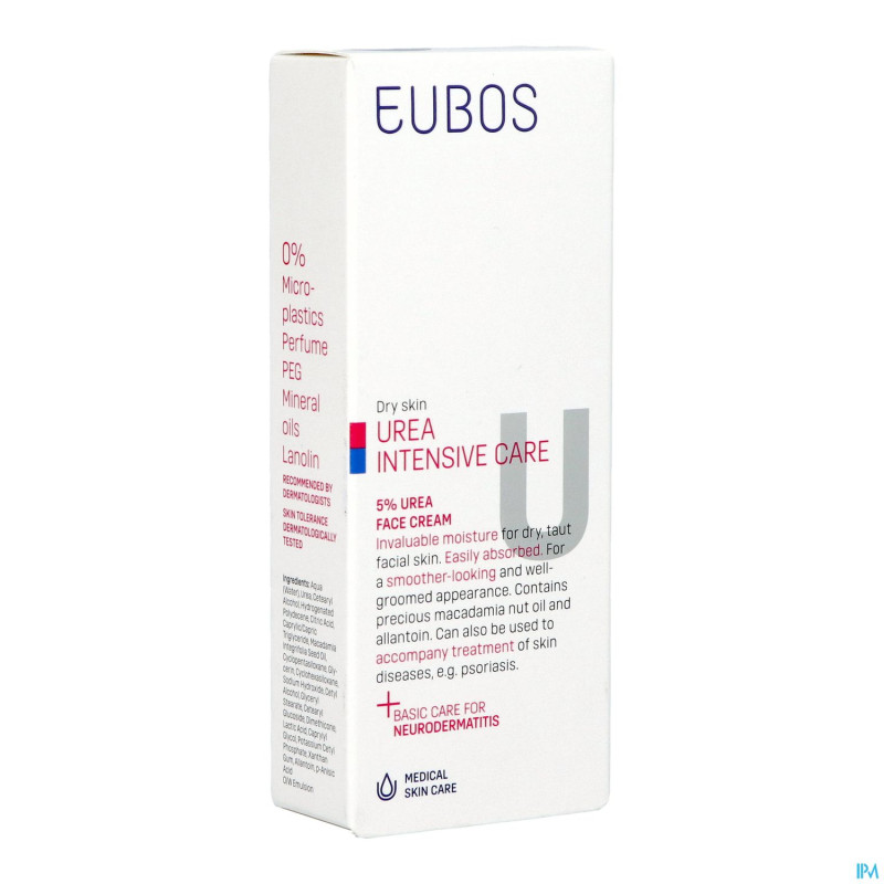 Eubos urea 5% creme visage    tube  50ml