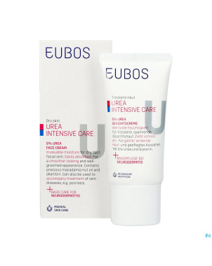 Eubos urea 5% creme visage    tube  50ml