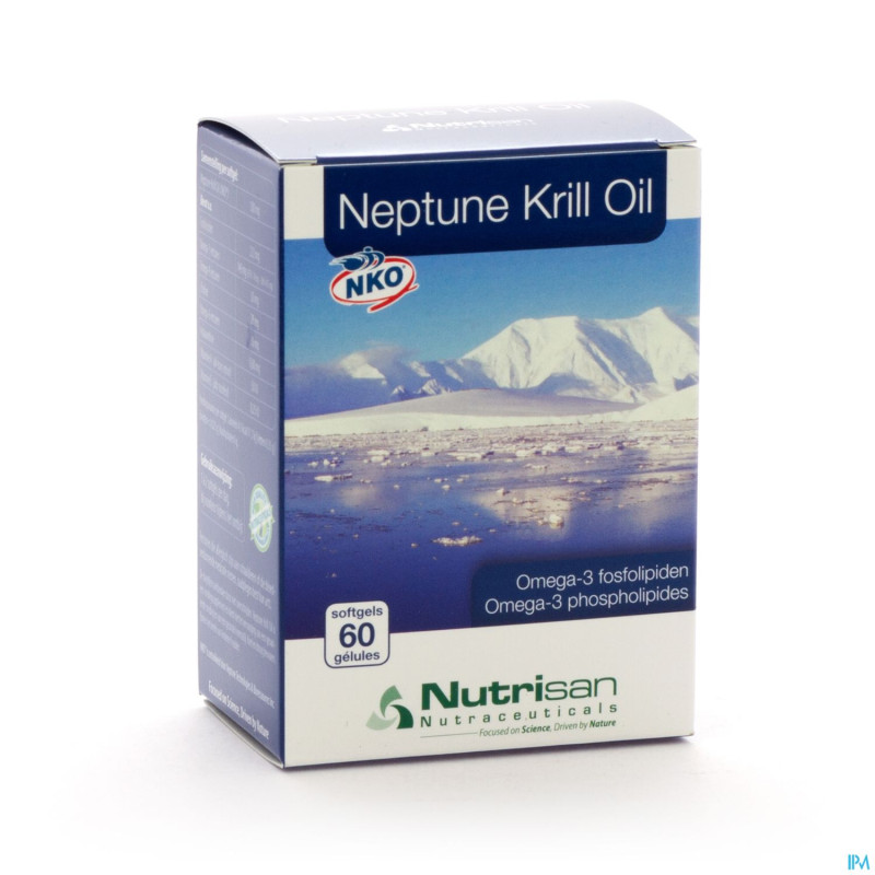 Neptune krill oil (nko) softgels  60 nutrisan