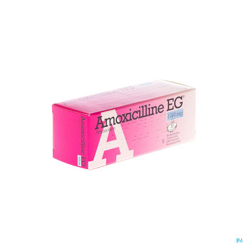 Amoxicilline eg comp eff  8 x 1000 mg