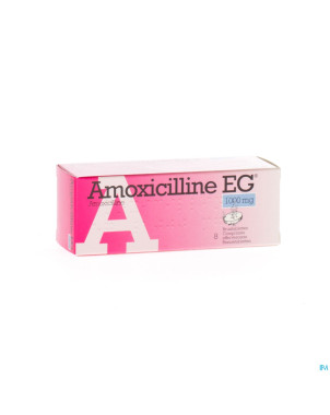 Amoxicilline eg comp eff  8 x 1000 mg