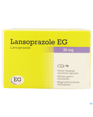 Lansoprazole eg 30 mg caps 98 x 30 mg