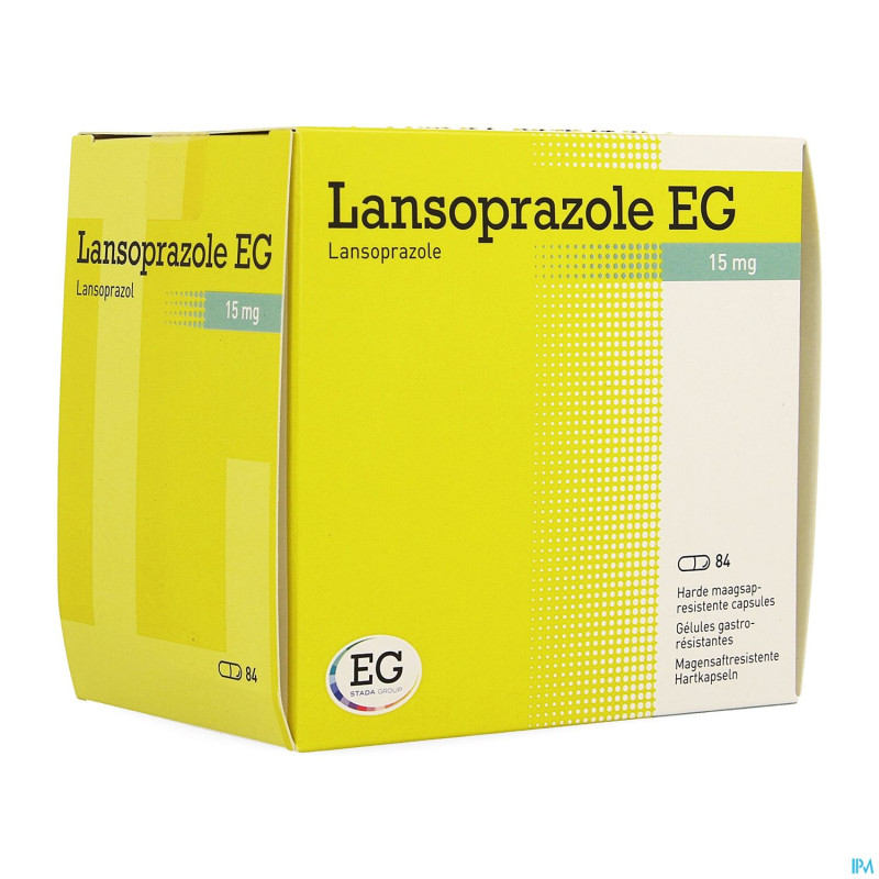 Lansoprazole eg 15 mg caps 84 x 15 mg