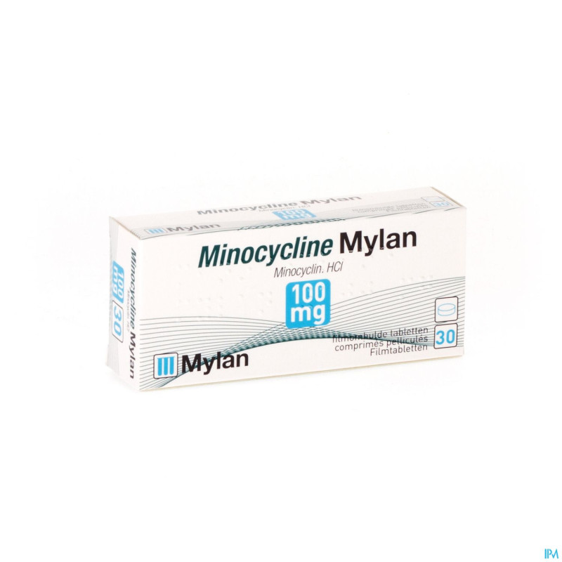 Minocycline mylan 100 mg tabl 30 x 100 mg