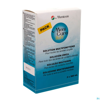 Menicare soft duopack lentilles souples 2x360ml