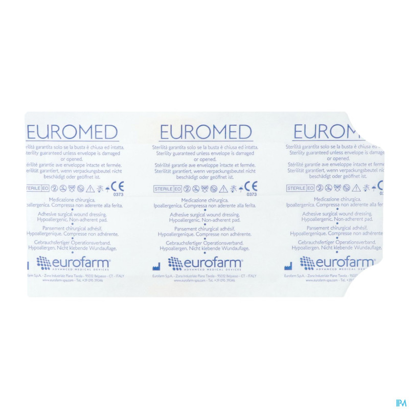Euromed  7x12cm 1 pansement d'ile steril