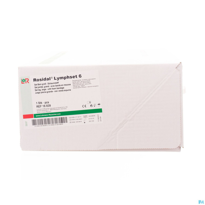 Rosidal lymphset 6 grande jambe    16839