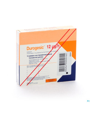 Durogesic pl emp 10x  12mcg/heure/uur