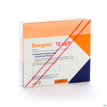 Durogesic pl emp 10x  12mcg/heure/uur