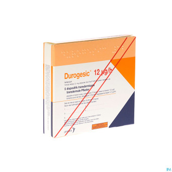 Durogesic pl emp  5x  12mcg/heure/uur