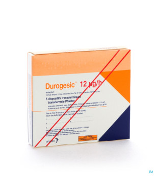 Durogesic pl emp  5x  12mcg/heure/uur