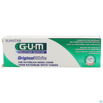 Gum dentifrice original white  75ml    1745