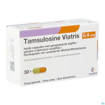 Tamsulosine viatris 0,4mg caps 30