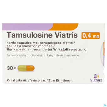 Tamsulosine viatris 0,4mg caps 30