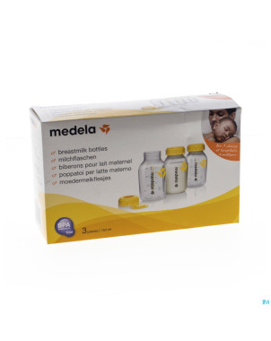 Medela set 3 bouteilles imprimees 150ml