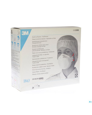 3m masque respiratoire ffp3 norme en149    20 1863