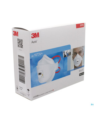 3m masque respir.+valve ffp3 norme en149  10 1873v