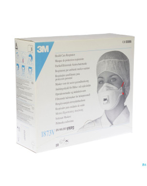 3m masque respir.+valve ffp3 norme en149  10 1873v