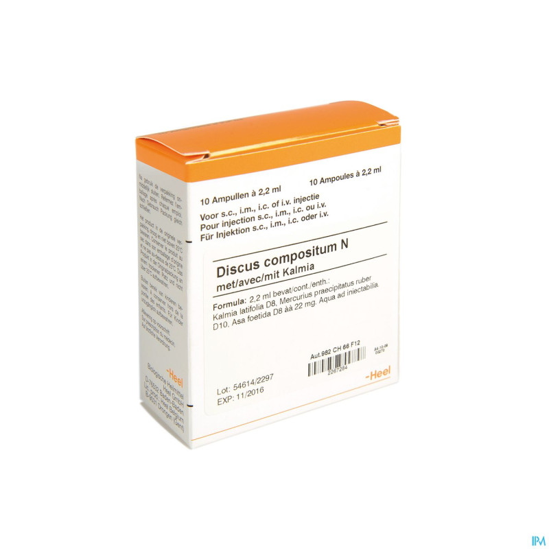 Discus compositum n avec kalmia  amp 10x2,2ml heel