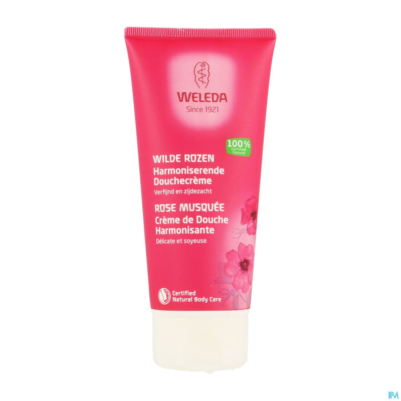 Weleda creme douche rose musquee tube 200ml