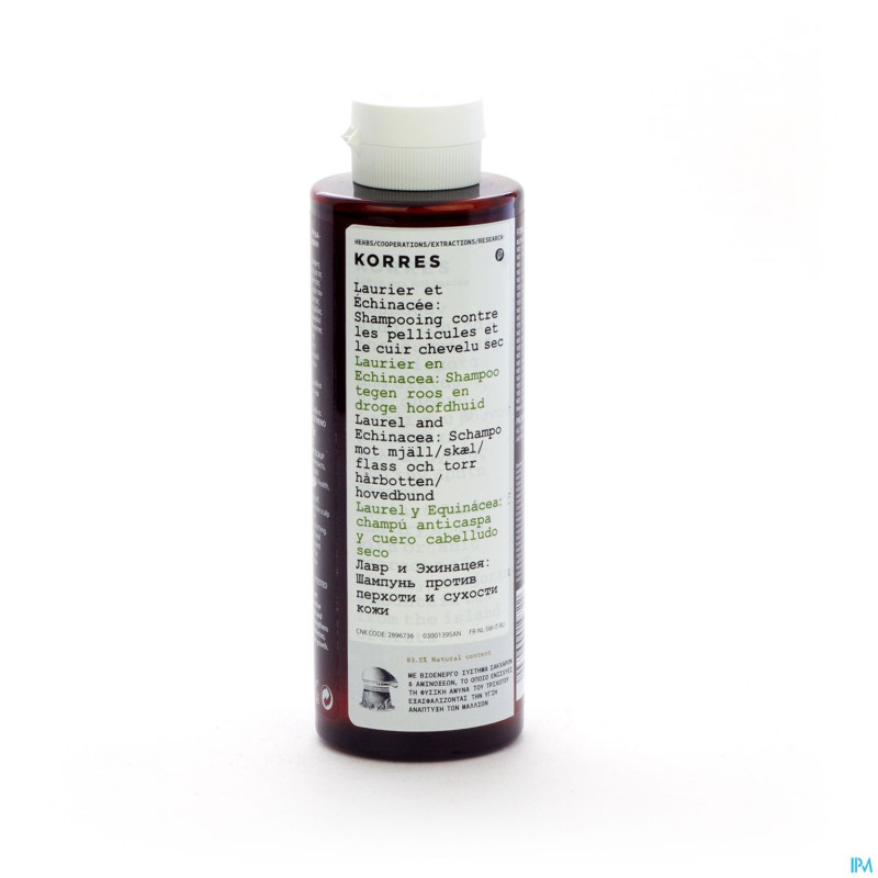 Korres kh sh laurel-echinacea a/pell-dessech.250ml