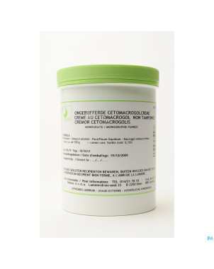 Creme cetomacrogol non tamponnee    500g pannoc