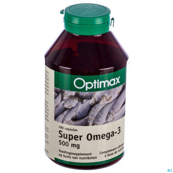 Super omega 3 500mg    caps 180 optimax