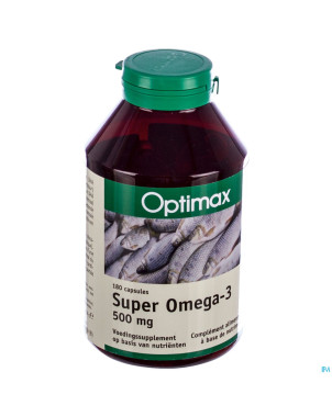 Super omega 3 500mg    caps 180 optimax