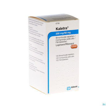 Kaletra 200 mg/50 mg comp pell 120