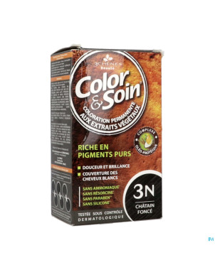 Color&soins 3n chatain fonce    135ml 3chenes