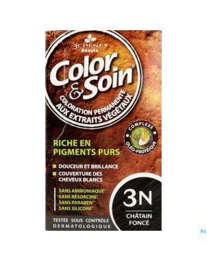 Color&soins 3n chatain fonce    135ml 3chenes