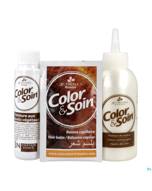 Color&soins 3n chatain fonce    135ml 3chenes