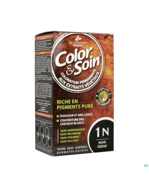 Color&soins 1n noir ebene    135ml 3chenes