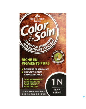 Color&soins 1n noir ebene    135ml 3chenes