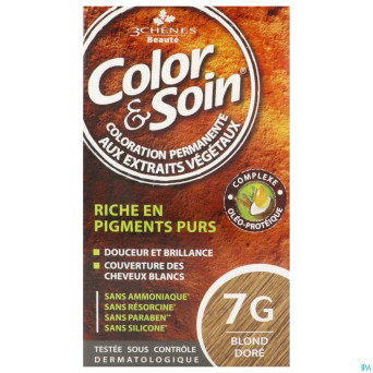 Color&soins 7g blond dore    135ml 3chenes