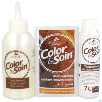Color&soins 7g blond dore    135ml 3chenes