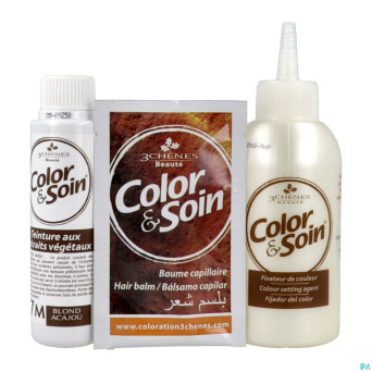 Color&soins 7m blond acajou    135ml 3chenes