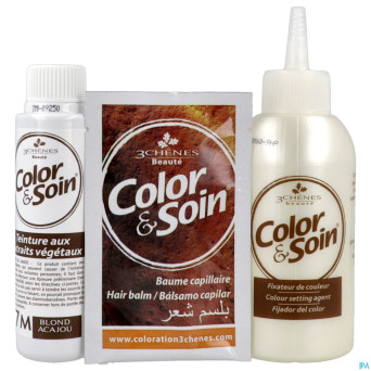 Color&soins 7m blond acajou    135ml 3chenes