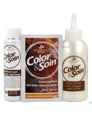 Color&soins 7m blond acajou    135ml 3chenes