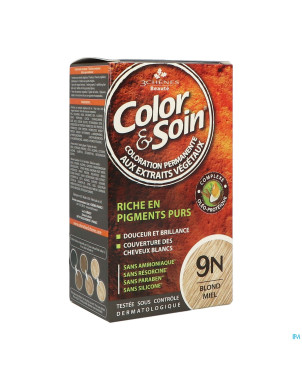 Color&soins 9n blond miel    135ml 3chenes
